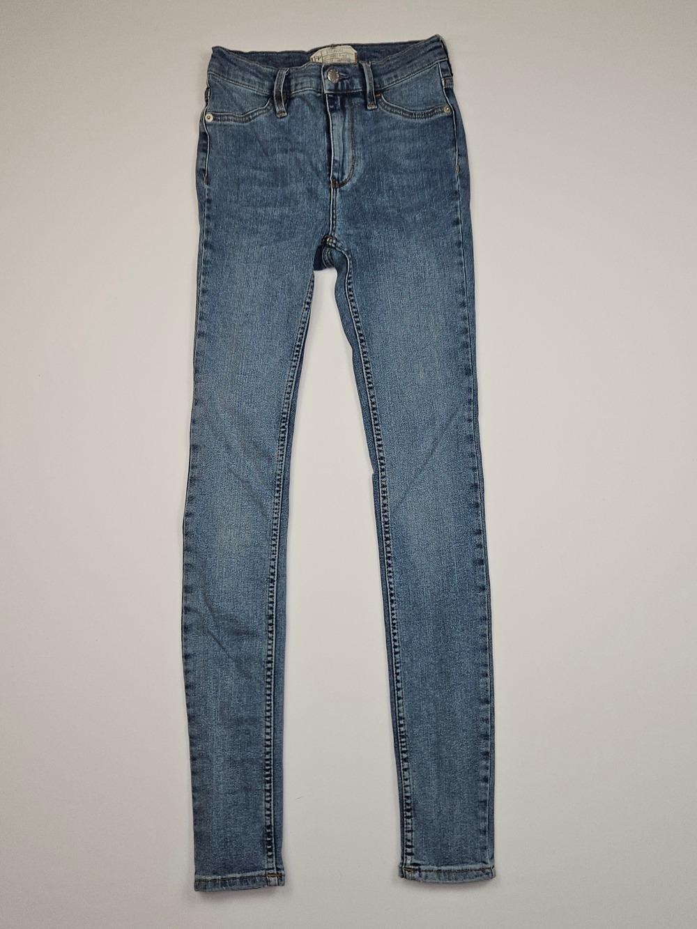 Free People Skinny Jeans Womens 25 Blue High Rise Stretch Denim